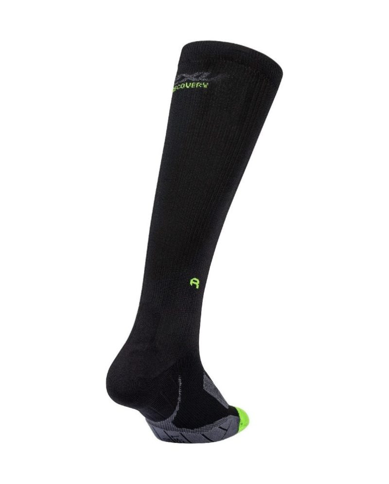 2xu malaysia socks for recovery black grey back