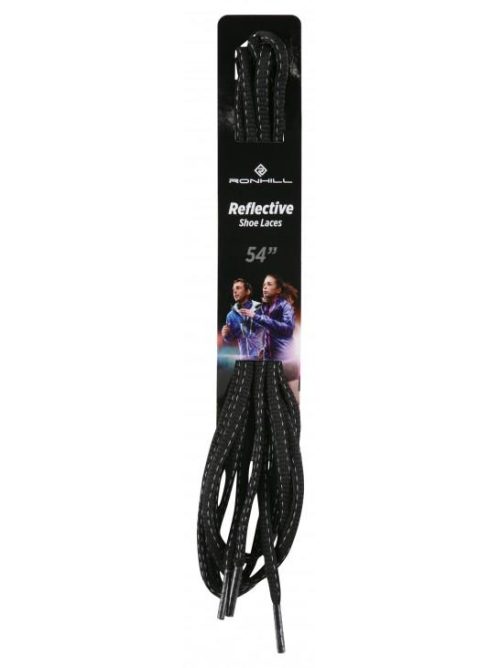 Ronhill Reflective Shoe Laces - 54 Black Accessories Ronhill