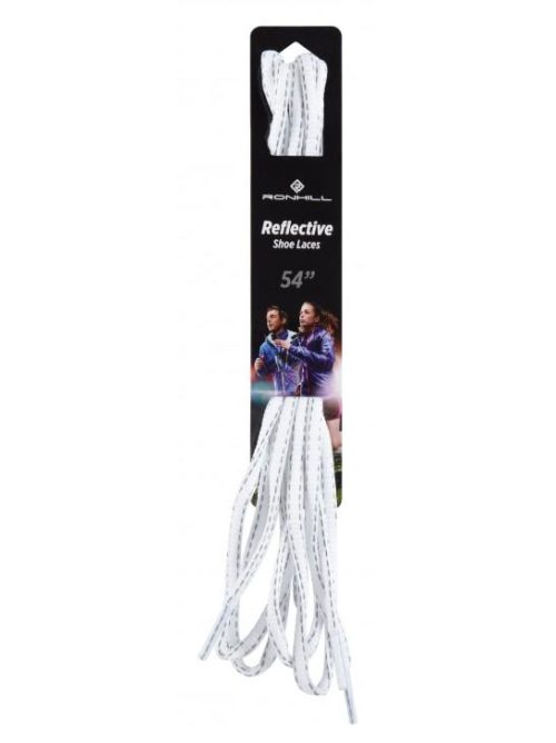 Ronhill Reflective Shoe Laces - 54 White Accessories Ronhill